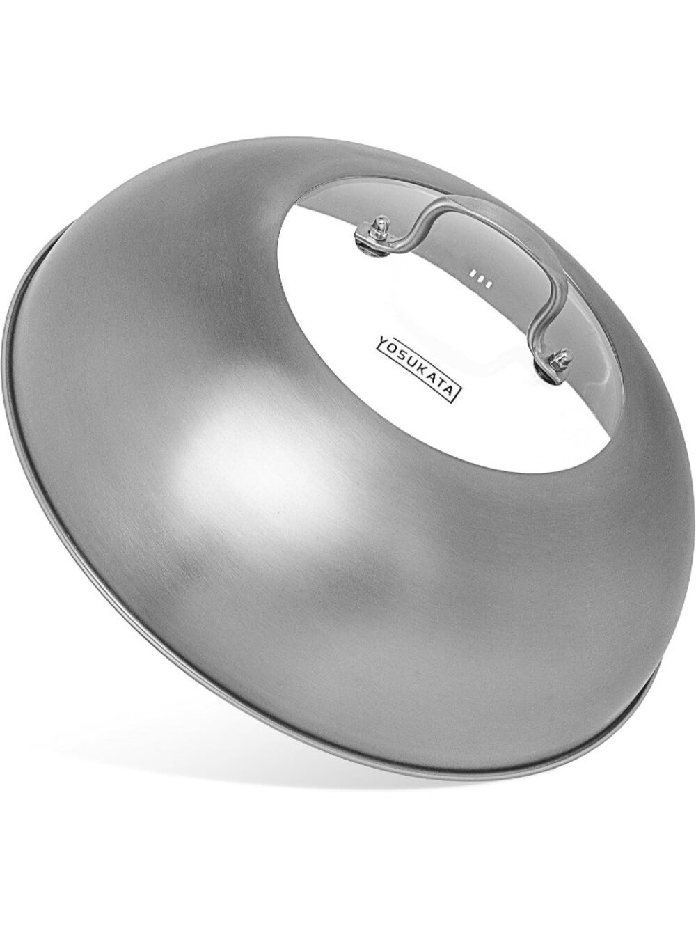 YOSUKATA Premium Stainless Steel Wok Lid 12.8 Inch For 13.5 In Wok NEW IN BOX